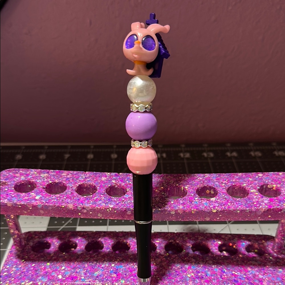 Black Pen Zero nightmare before Christmas beaded pen (Doorable)